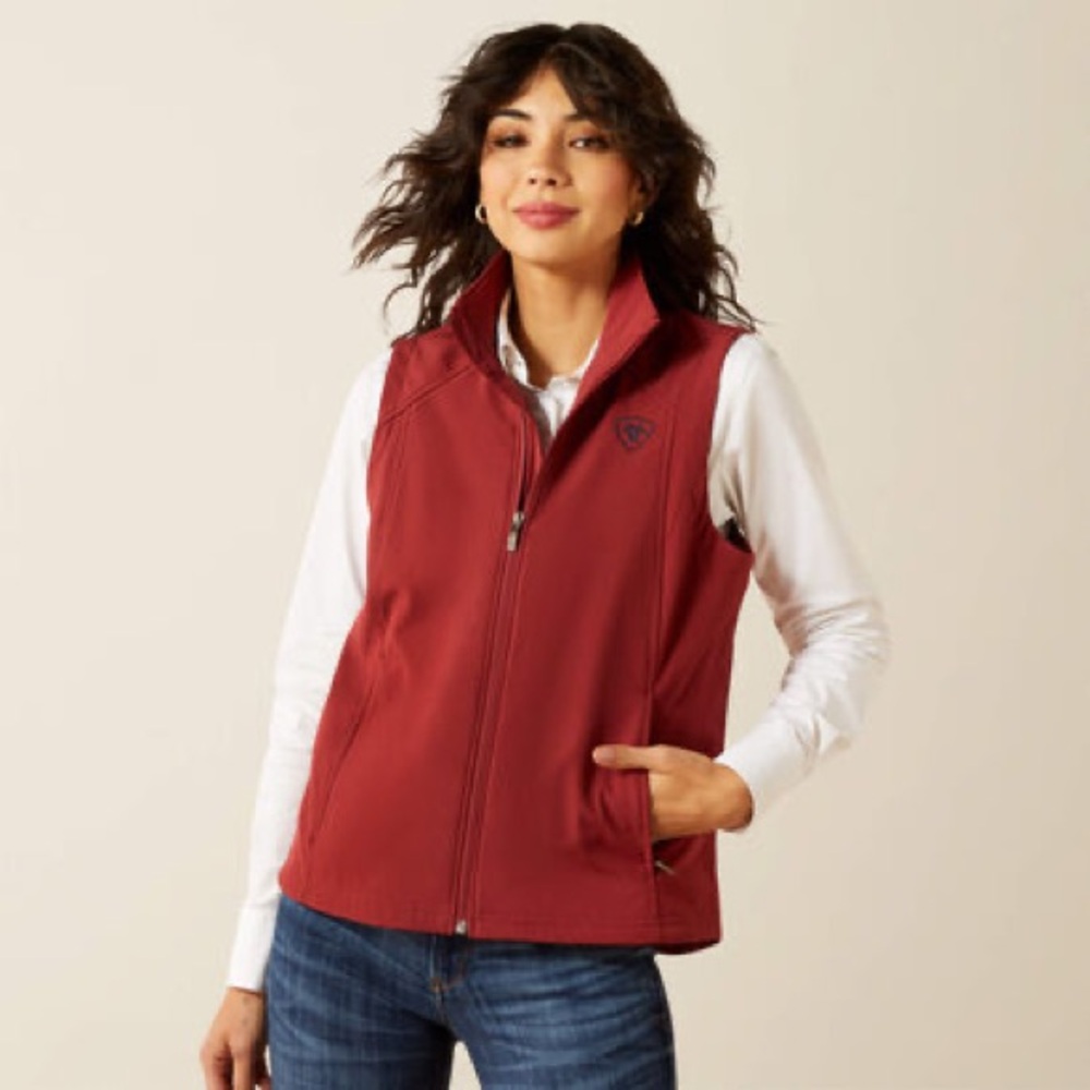 Ariat Women's Brick Red Softshell Vest